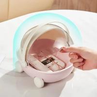 Caja de almacenamiento de escritorio con forma de cuna para bebé, cama de bebé para Labubu, contenedor de almacenamiento, bañadores - details 8