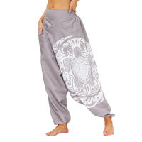 Pantalones harén con parte inferior caída para mujeres y hombres - details 17