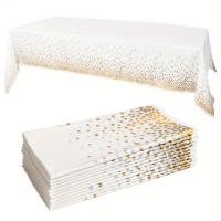 Manteles de Mesa Desechables Premium 6pcs A Prueba de Fugas y Resistentes 137.16 X 274.32 Cm Blanco - details 0