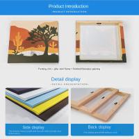 Cuadro de Paisaje Natural 3PCS en Lienzo con Marco Floral Abstracto Hojas Póster Nórdico para Sala de Estar Decoración del Hogar Imagen de Pared Estilo Luz y Decoración - details 12