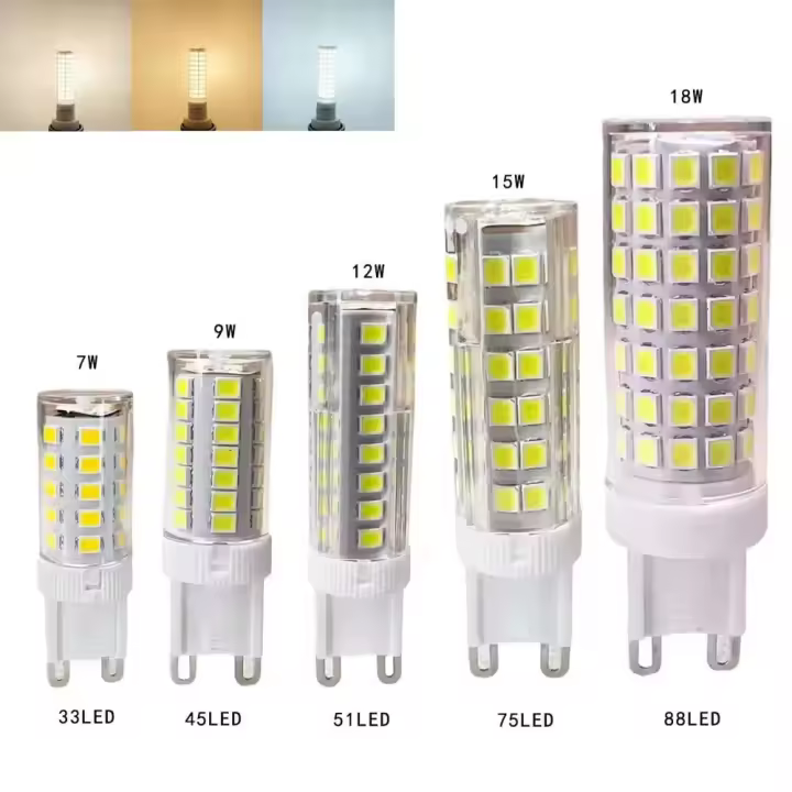 Bombillas G9 Mini Luz Brillante LED Blanca Cerámica 7W 9W 12W 15W 18W 10/20 Pcs - 1