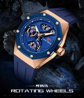 Reloj deportivo esqueleto para hombre, resistente al agua, movimiento de cuarzo japonés, reloj de pulsera informal para negocios, regalo al aire libre para él - details 0