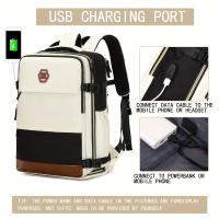 Mochila con compartimento para zapatos, bolsa para computadora portátil de 15,6 pulgadas, puerto de carga USB, múltiples compartimentos y correas ajustables, mochila informal y de negocios aprobada por la aerolínea para el trabajo o viajes, mochila para v - details 6