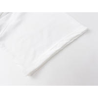 2025 Camisas casuales básicas de moda de verano, camisetas holgadas de algodón puro para hombres y nuevas camisas de manga corta para parejas con estampados de logotipos en la parte delantera - details 8