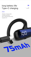 Auriculares deportivos inalámbricos con Bluetooth 5,2, cascos de negocios con gancho para la oreja, con pantalla LED, cancelación de ruido de graves HIFI y micrófono para juegos - details 9