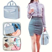 Bolsa de Cosméticos de Viaje Ligera con Cierre de Cremallera Múltiples Bolsillos para Almacenamiento de Maquillaje Regalo Perfecto - details 6