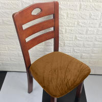 Fundas para cojines de asiento súper suaves de tela de terciopelo, fundas elásticas para sillas, para Hotel, banquete, comedor, sala de estar, 1/2/4/6 piezas - details 5