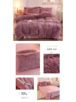 Conjunto de Cama de Terciopelo de Mink de Lujo para Otoño-Invierno Funda de Edredón de Reina, Sábanas, Almohadas Rosa de Alta Calidad - details 21