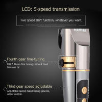 Kemei-recortadora eléctrica recargable profesional, batería de litio, cabezal de acero al carbono, cortadora de pelo lavable, KM-9160 - details 3