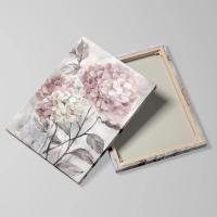 Póster Nórdico de Pintura en Lienzo de Tulipanes Rosa y Peonías con Marco de DHROOM Decoración Moderna para Sala de Estar Arte de Pared para el Hogar - details 1