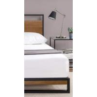 Cama de Metal Acero y Madera Maciza Suzanne de 18cm Somier de Láminas de Madera Fácil Montaje - details 9