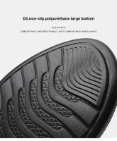 Zapatillas de Moda para Hombre Únicas, Resistentes al Desgaste, Antideslizantes, Estilo Coreano, Ropa Informal Versátil de Fondo Suave - details 18