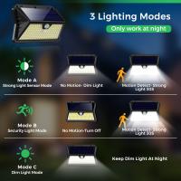 Luces Solares Exteriores 4 Paquetes de 185 LED Modos de Foco Solar Sensor de Movimiento - details 1