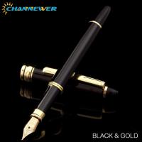 Convertidor de pluma estilográfica negra de Metal clásico, plumas de caligrafía para escribir, dibujar, diario, regalo de negocios - details 7