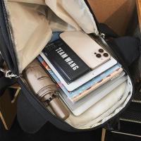 Mochila impermeable de tiburón a la moda, bolso informal de viaje para ordenador portátil con múltiples bolsillos, mochila escolar de nailon de gran capacidad para estudiantes universitarios y adolescentes - details 23