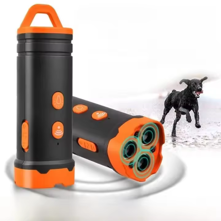 Limpieza ultrasónica para mascotas de Tres Puertos, Repelente de ladridos with interior, entrenador de perros y antiperro dispositivo - 1