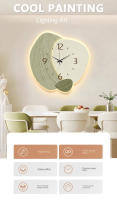 Reloj colgante de pared para sala de estar, decoración creativa, estilo crema, 30x30cm - details 0
