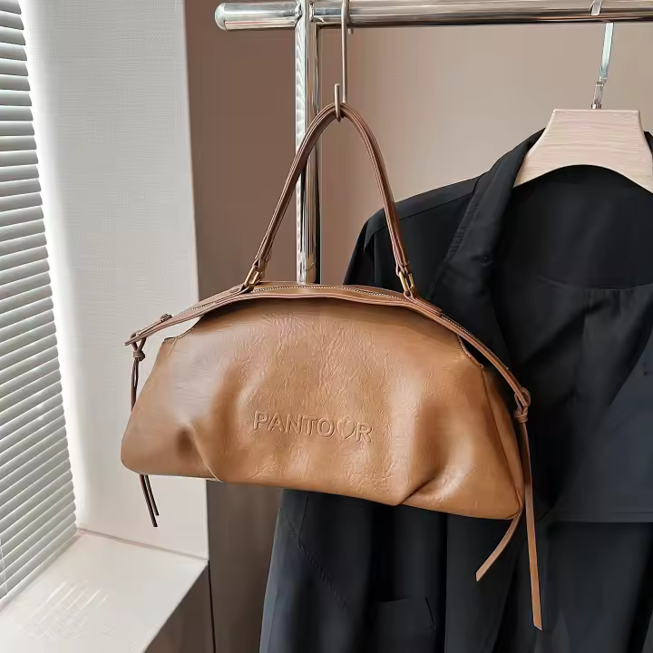 Bolso de Mano Vintage con Toca de Sophisticación Bolso de Comodidad para Mujeres Bolso de Bowling - 1