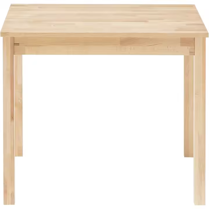 Robas Comedor, núcleo de Alfons, Maciza barnizada, Madera, Naturaleza, 70 x 70 cm. - 1