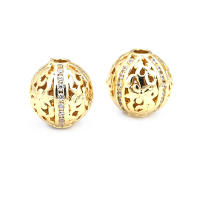 Cuentas de Espaciador de Barril de Brass Dorado de 18K Accesorios de Joyería DIY para Mujeres - details 11