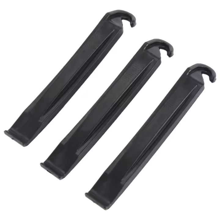 Palancas de neumáticos de rueda desmontables para bicicleta, herramienta de reparación de plástico de alta calidad, endurecido negro - 1