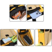 Bolsa de hombro de entrenamiento para mascotas de gran capacidad con correa, bolsillo portátil para aperitivos para perros, bolsa de almacenamiento para alimentación, bolsa para excrementos de mascotas, viaje - details 16