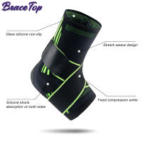Soporte de Tobillo Deportivo Vendaje Elástico de Tejido 3D Protección de Pie para Baloncesto, Fútbol, Fitness Hecho en China - details 6
