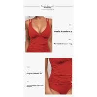 Nuevo 2025 Traje de Baño de Una Pieza con Cuello en V Diseño Sexy para Mujeres, Cubre el Vientre - details 2