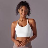 Top de mujer, cuello de chaleco Hai Yuga, decoración triul, deportes con espalda bonita, Top corto a prueba de golpes para - details 5