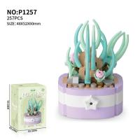 Bloques de Construcción de Cactusas Flor Eterna Bonsái Árbol Jardines Románticos Ladrillos DIY - details 21