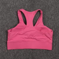 Top corto de nailon para Yoga para mujer, sujetador deportivo para gimnasio, almohadilla para el pecho, Top transpirable ajustado elástico extraíble, 6 colores - details 9