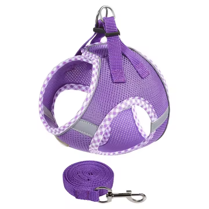 Correa reflectante para perro, arnés ajustable transpirable para cachorros y gatos, arnés antiescape sin tirones para perros pequeños y medianos - 1