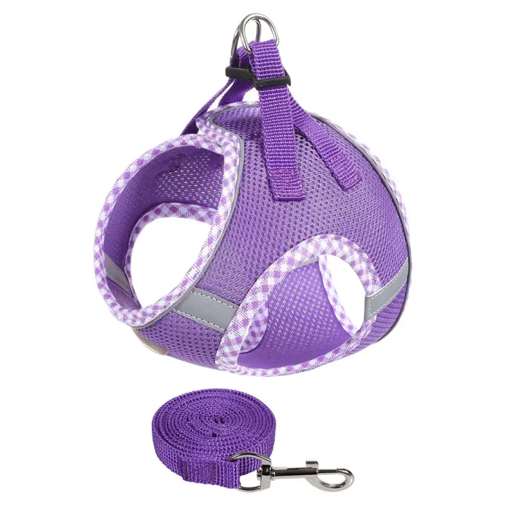 Correa reflectante para perro, arnés ajustable transpirable para cachorros y gatos, arnés antiescape sin tirones para perros pequeños y medianos - 1