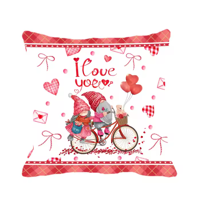 Funda de almohada para el Día de San Valentín, cubierta de cojín para sofá, decoración para sala de estar, dormitorio - 1