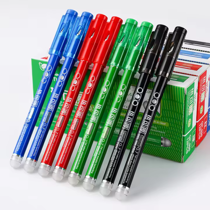 Bolígrafos de Gel Borrables 0.7mm 8 Piezas Colores Kawaii Para Dibujar y Escribir Tinta de Rollo - 1