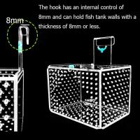 Caja de aislamiento acrílica para pecera, caja de incubación de acuario de montaje en pared de calibre de 3mm con cubierta, caja de cría de peces dorados Betta - details 3