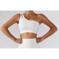 Sujetador deportivo sexy de un solo hombro para mujer, ropa interior de entrenamiento de gimnasia, chaleco para correr de alto soporte - details 15