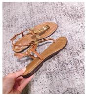 Zapatillas de Playa de Moda para Mujer Pisa Romana de Piel de Oveja Versión de Oro - details 16