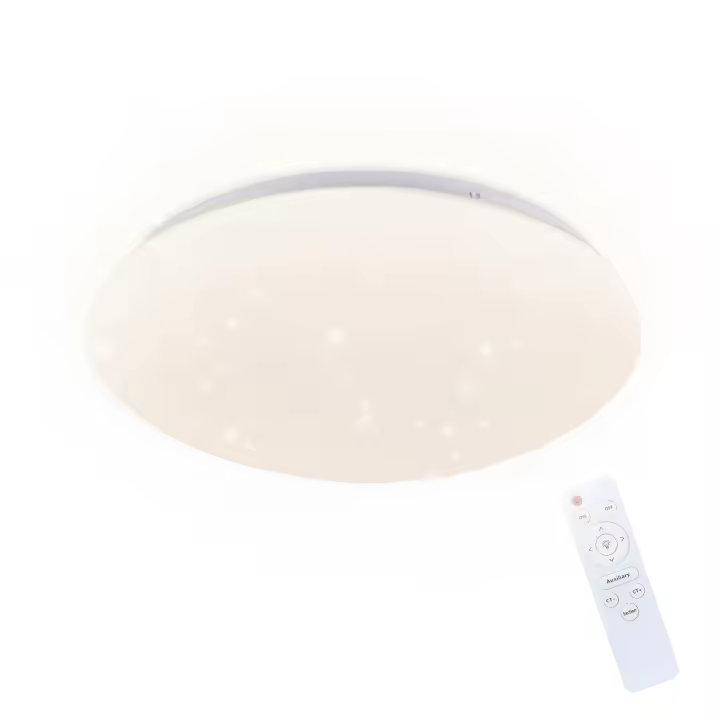 CBJKTX Lámpara de techo LED dormitorio 37W lámpara dormitorio cielo estrellado regulable con mando a distancia Ø30cm lámpara - 1
