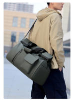 Bolsas de lona deportivas para gimnasio en seco y húmedo, bolsa de viaje para Yoga, bolso de negocios, para acampar al aire libre, senderismo, mochila grande para equipaje para ordenador portátil - details 2