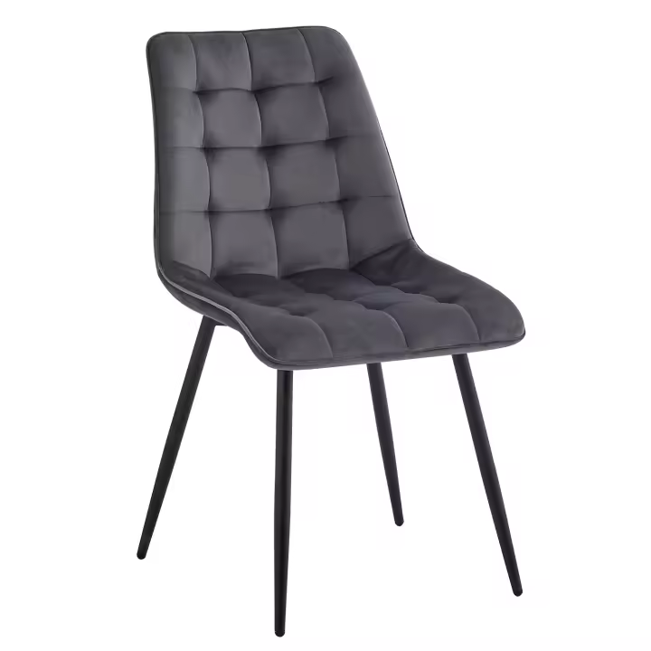 EGOONM, un juego de 4 sillas de comedor de terciopelo, patas de Metal, silla moderna y cómoda para cocina, dormitorio, sala de estar, muebles para el hogar - 1