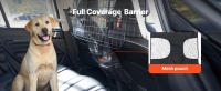 SucceBuy Dog Car Barrier - Divisor de coche ajustable de 35,4" - 60,6" para asiento delantero. Universal - Red de Protección Separadora de Mascotas de Malla de Alambre de Alta Resistencia - details 1