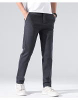 2025 Primavera Nueva pierna recta casual Slim Fit Versátil largo para hombres, pantalones elásticos de negocios ligeros para hombres - details 1