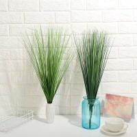 Ramas de plantas artificiales para decoración del hogar, césped artificial de hojas verdes grandes para salas de estar, dormitorios, patios, jardines, - details 4