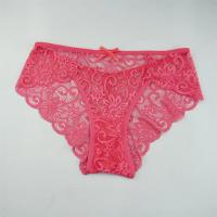 Conjunto de bragas de encaje transparente para mujer, ropa interior Sexy de malla Floral, bragas eróticas transparentes de talla grande, 3 S-XL. - details 8
