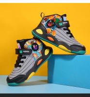 Zapatillas de baloncesto de cuero impermeables para niños, zapatos de tenis para niños, zapatillas para correr al aire libre, zapatos deportivos escolares antideslizantes, moda - details 19
