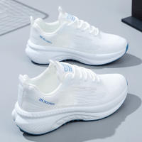 Zapatos individuales casuales para mujer, zapatos pequeños blancos, zapatos para correr tejidos voladores, nuevos zapatos deportivos casuales transpirables de moda - details 5