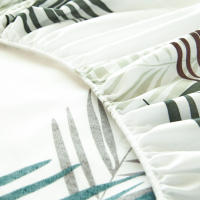 Sábana Ajustable Suave y Transpirable Poliéster Negro Blanco Colchón 30cm de Altura - details 4