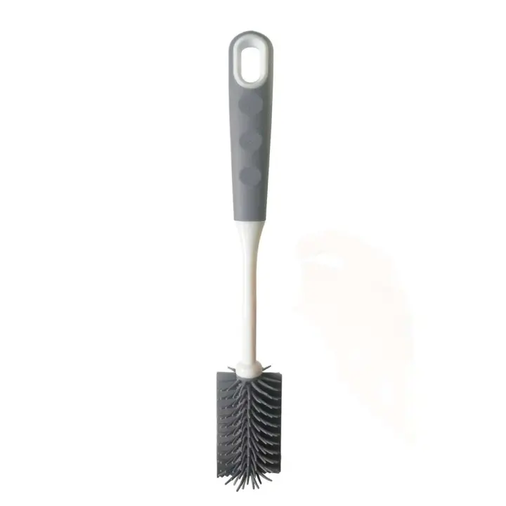 Cepillo de cocina sostenible, botella circular PP+TPR con forma de mano, con mango de silicona, cepillo de limpieza ecológico - 1