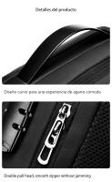 Mochila para portátil de negocios con puerto de carga USB, bolsa de viaje para el trabajo de gran capacidad, la escuela y actividades al aire libre - details 18